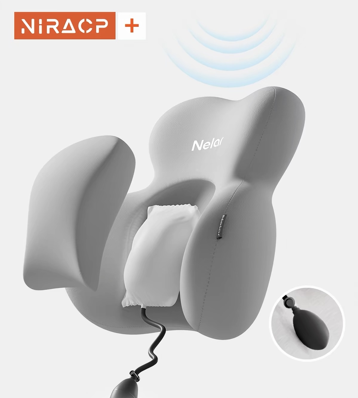 Vehicle back support cushion